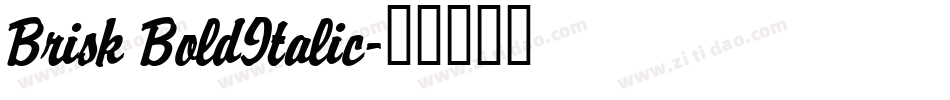Brisk BoldItalic字体转换